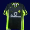 Dortmund Away Black Classic Retro Jersey 199697A - kfcool.com Dortmund away black classic retro jersey 1996/97 front black yellow vintage design