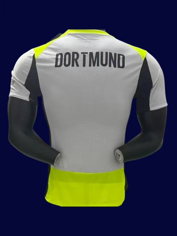 Dortmund Away Jersey 25/26 Player Version back with stitched number panel.
