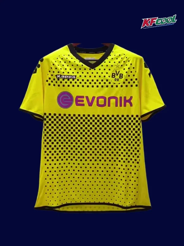 Dortmund home classic retro jersey 2011/12 front yellow black iconic home design