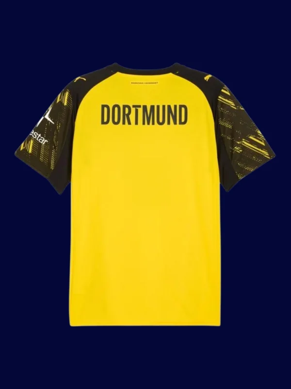 Dortmund Home Jersey 25/26 Fans Version back with printed number area.