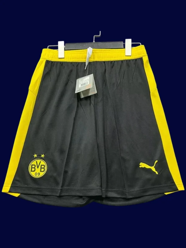 Dortmund Home Shorts Pants 2526 - kfcool.com Dortmund Home Shorts Pants 25/26 front showing official home colors.