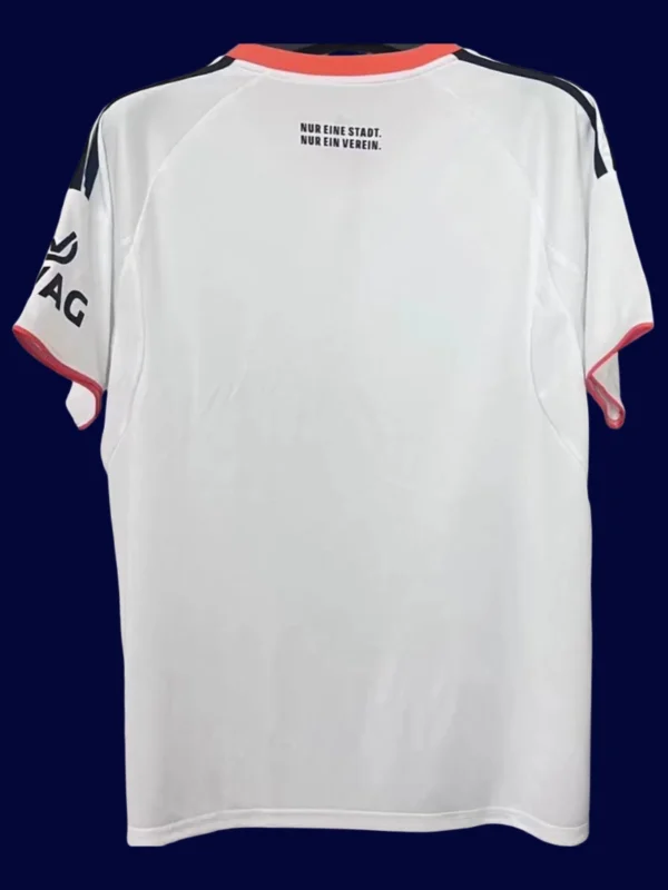 Eintracht Frankfurt Away Jersey 2526 Fans Version2 - KFCool – Football Jerseys & Soccer Kits Store Eintracht Frankfurt Away Jersey 25/26 Fans Version back with printed number panel.