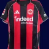 Eintracht Frankfurt Home Jersey 25/26 Fans Version front with classic red-and-black stripes and crest.