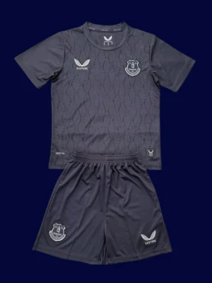 Everton Grey Black GK Kids kits 25/26