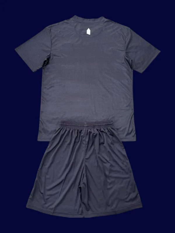 Everton Grey Black GK Kids Kits 25/26 back showing printed number area.