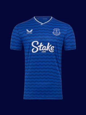 Everton Home Jersey 25/26 Fans Version front with club crest and classic blue design.