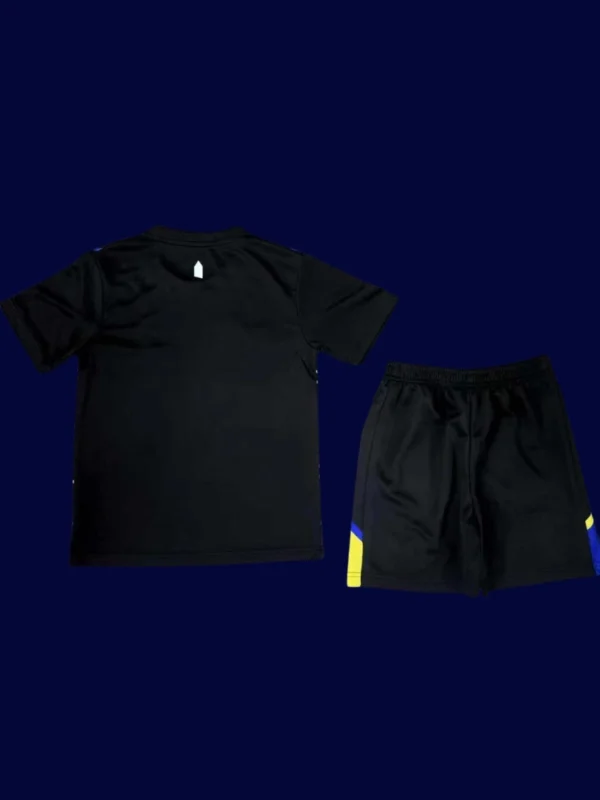 Everton Third Kids Kits 25/26 back with printed number panel.