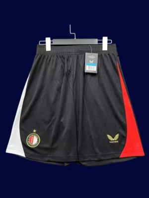 Feyenoord Home Shorts Pants 25/26 front breathable lightweight training shorts
