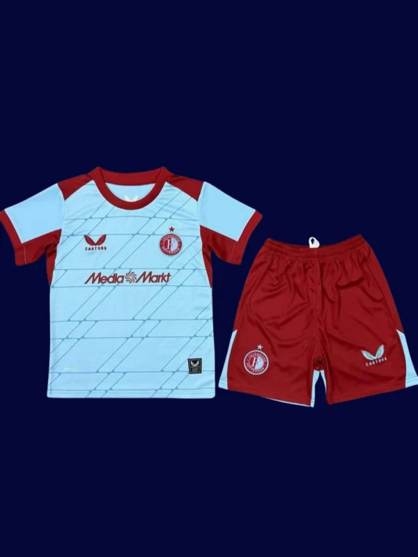 Feyenoord Third Kids kits 2526A - KFCool – Football Jerseys & Soccer Kits Store Feyenoord Third Kids kits 25/26 front lightweight breathable junior football shirt