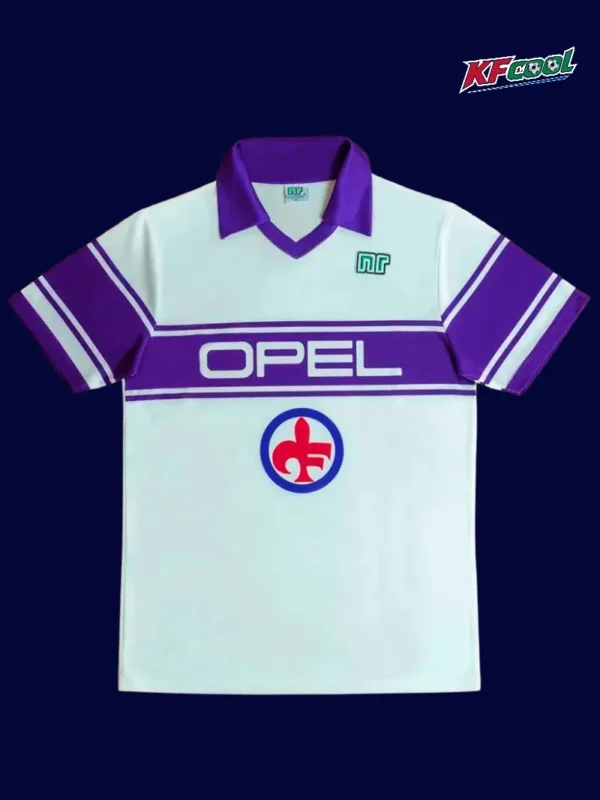 Fiorentina Away Classic Retro Jersey 198485A - kfcool.com Fiorentina away classic retro jersey 1984/85 front purple vintage away design