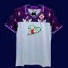 Fiorentina away classic retro jersey 1992/93 front vintage purple away design