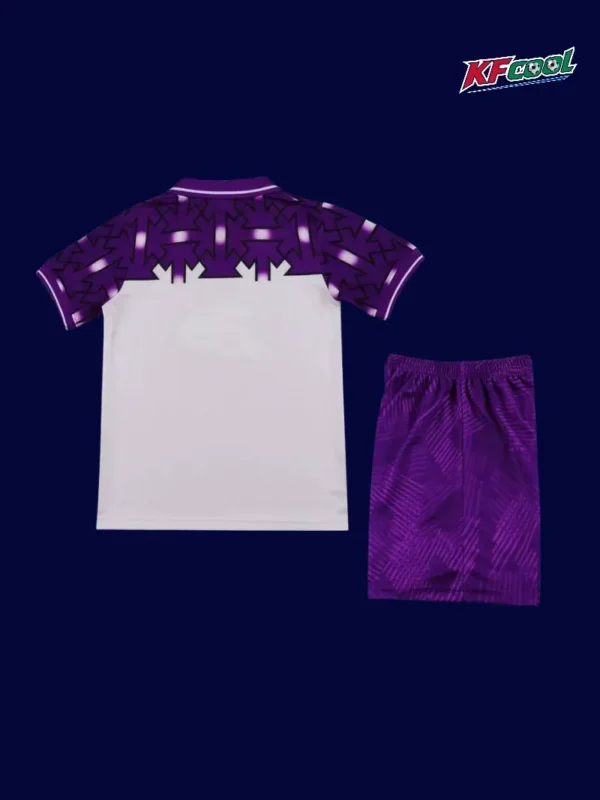 Fiorentina 1992/93 away classic retro kids kits back view