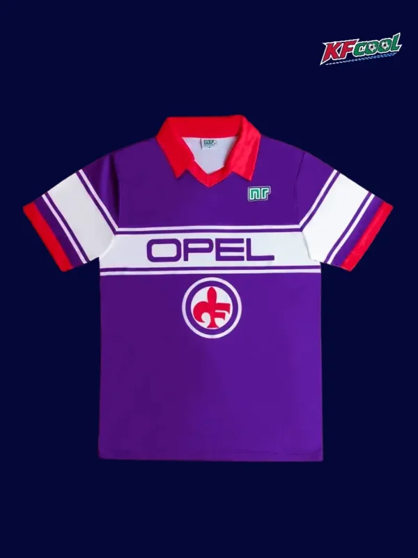Fiorentina home classic retro jersey 1984/85 front purple vintage football shirt