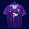 Fiorentina home classic retro jersey 1992/93 front purple vintage home jersey