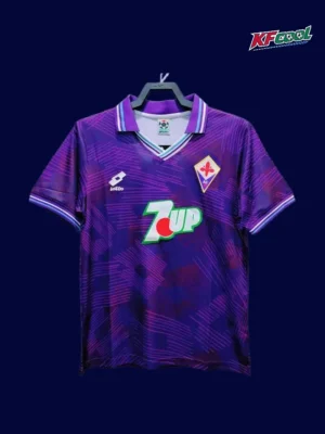 Fiorentina Home Classic Retro Jersey 199293A Fiorentina home classic retro jersey 1992/93 front purple vintage home jersey