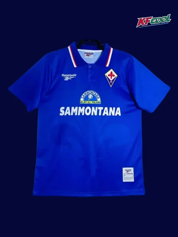 Fiorentina home classic retro jersey 1995/96 front purple vintage football shirt