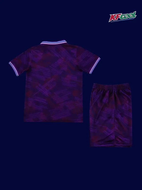 Fiorentina Home Classic Retro Kids kits 199293B - kfcool.com Fiorentina 1992/93 home classic retro kids kits back view