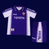 Fiorentina Home Classic Retro Kids kits 199900A - kfcool.com Fiorentina home classic retro kids kits 1999/00 front vintage purple kids jersey