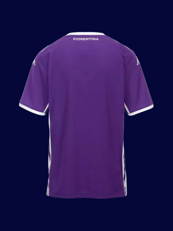 Fiorentina Home Jersey 2526 Fans Version2 - kfcool.com Fiorentina Home Jersey 25/26 Fans Version back with printed number panel.