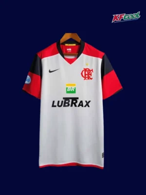 Flamengo away classic retro jersey 2008/09 front white red design