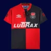Flamengo home 100th anniversary retro jersey 1994 front red black commemorative design