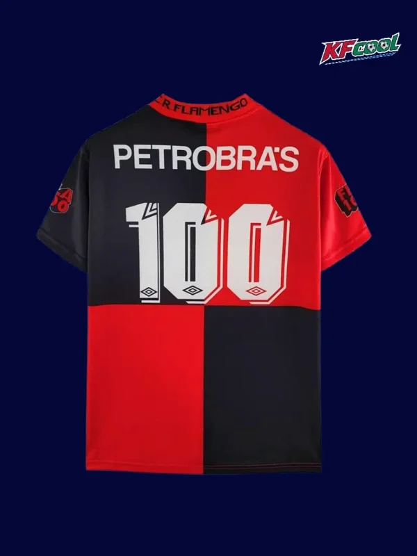 Flamengo home 100th anniversary retro jersey 1994 back view