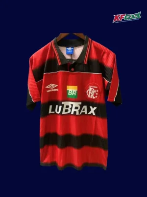 Flamengo home classic retro jersey 1997/98 front red black vintage design