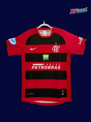 Flamengo home classic retro jersey 2006/07 front red black classic design