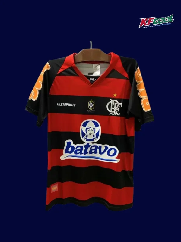 Flamengo Home Classic Retro Jersey 2010A - KFCool – Football Jerseys & Soccer Kits Store Flamengo home classic retro jersey 2010 front red black modern design