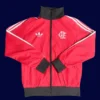 Flamengo Red Windbreaker 2526 Fans Version1 - KFCool – Football Jerseys & Soccer Kits Store Flamengo red windbreaker 25/26 fans version front view