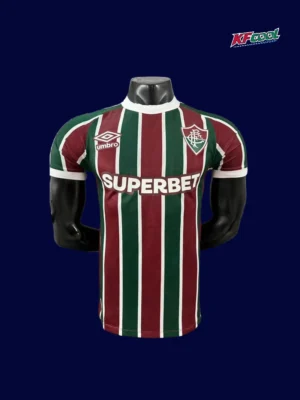 Fluminense Home Jersey 2526 Player Version1 Fluminense home jersey 25/26 player version front green maroon white stripes