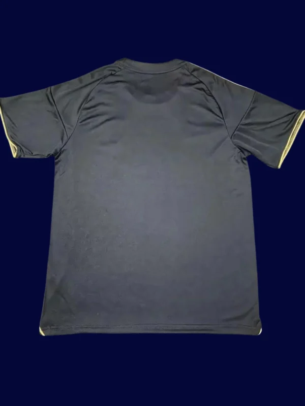 Fulham Away Black Jersey 25/26 Fans Version back with printed number panel.