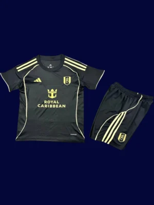 Fulham Away Black Kids kits 25/26