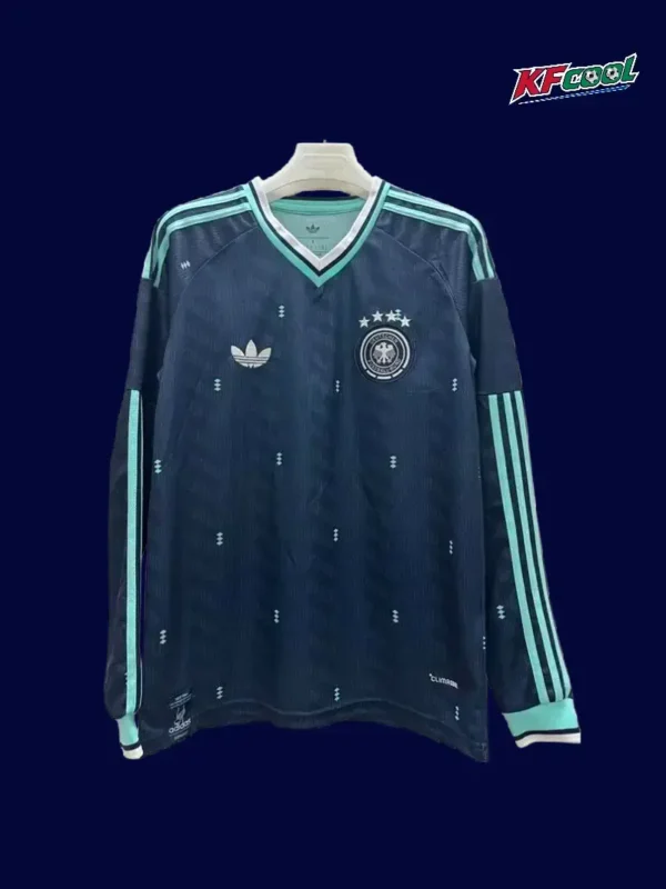 Germany Away Long Sleeve Jersey 2627 Fans Version1 - KFCool – Football Jerseys & Soccer Kits Store Germany away long sleeve fans jersey 26/27 front, classic style