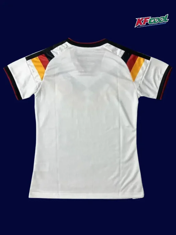Germany home white women’s jersey 26/27 back with trim detail