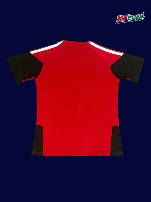 Germany red training shirt 26/27 back with vent detail