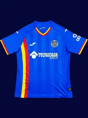 Getafe Home Jersey 25/26 Fans Version front with club badge and team stripes.