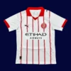 Girona Home Jersey 25/26 Fans Version front with club crest and stripes.