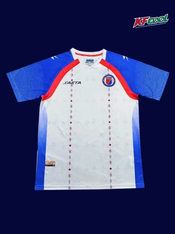 Haiti away white jersey 26/27 fans front — supporter edition, breathable