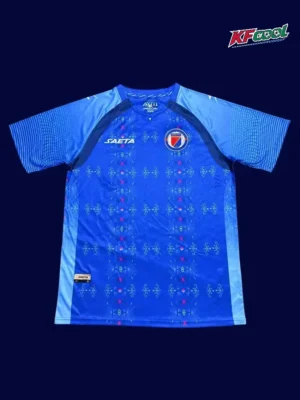 Haiti home blue jersey 26/27 fans front — breathable material