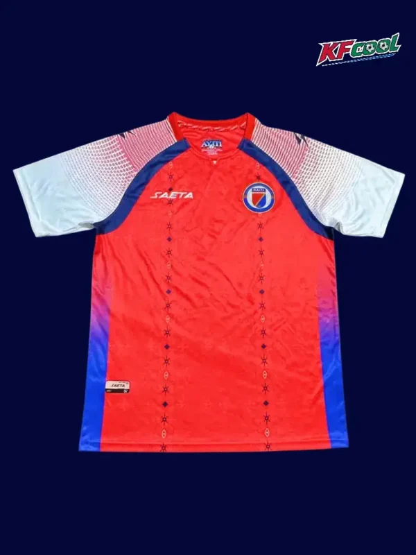Haiti third red jersey 26/27 fans front — alternate kit, breathable