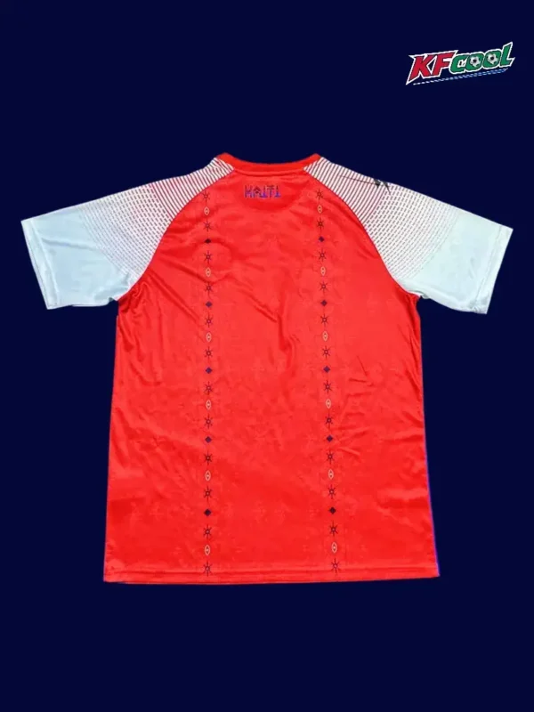 Haiti third red jersey 26/27 fans back with logo area