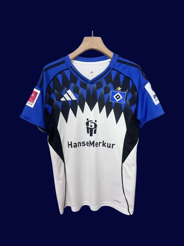 Hamburg Home Jersey 2526 Fans Version1 - KFCool – Football Jerseys & Soccer Kits Store Hamburg Home Jersey 25/26 Fans Version front collectible high‑quality football top