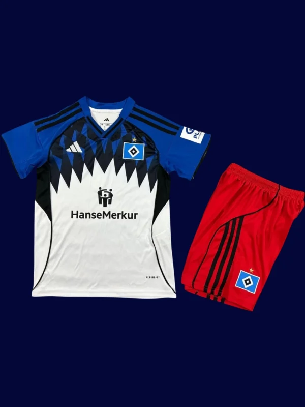 Hamburg Home Kids Kit 25/26 front lightweight breathable junior shirt