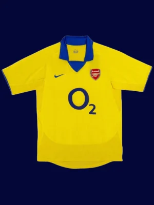 Henry #14 Arsenal Away Yellow Retro Jersey 03/04