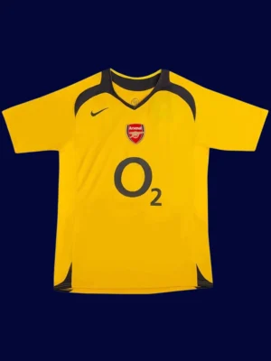 Henry #14 Arsenal Away Yellow Retro Jersey 05/06