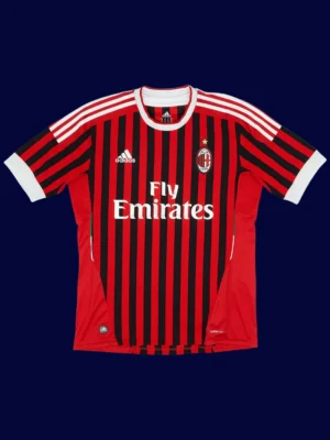 Ibrahimović #11 AC Milan Home Red Retro Jersey 11/12