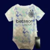 Inter Milan Away Babysuit Infant Crawl 2526A - kfcool.com Inter Milan 25 26 away baby suit front in alternate colors with crest