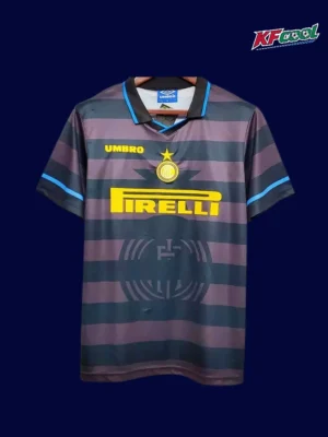 Inter Milan Away Classic Retro Jersey 199798A Inter Milan 1997 98 away classic retro jersey front with throwback away style and crest