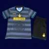 Inter Milan Away Classic Retro Kids kits 199798A - KFCool – Football Jerseys & Soccer Kits Store Inter Milan 1997 98 kids away retro jersey front with alternate colors child friendly sizing
